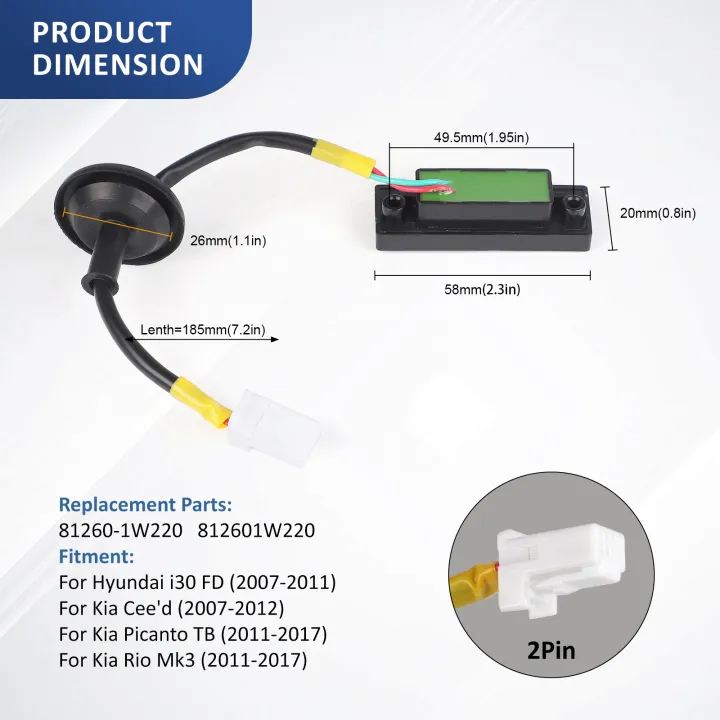 5/3/2/1pcs%20Car%20Rear%20Trunk%20Lid%20Lock%20Boot%20Release%20Handle%20Switch%20Tailgate%20Open%20Button%20for%20Kia%20Rio%20Pride%202012-2017Hyundai%20812601W220%20-%20Image%203