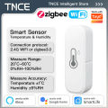 TNCE Tuya sensor temperature Humidity wifi or zigbee, Indoor Thermometer Hygrometer Monitor, smart life voice alexa  home. 