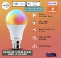 Wipro Ns9400 9-Watt B22 Wifi Smart Led Bulb With Music Sync Amazon Alexa And Google Assistant Supported. 