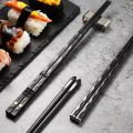5 Pairs Japanese Chopsticks Sushi Sticks Korean Chopsticks Reusable Alloy Chop Sticks Kitchen Tableware Tool Accessories. 