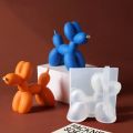 3D Silicone Dog Mold DIY Aromatherapy Gypsum Candle Dog Resin Balloon Dog Dropper Mold. 