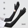 1/2/4 Pairs of UV-Resistant Sport Driving Outdoor Gloves with Full Finger Sleeves and Touchscreen Function for Long Gloves. 