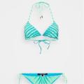 2025 Fashion Trend Striped Split Bikini Women's  Three-Point Hot Girl Swimsuit Trendy Beachwear. 