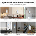 Manhot Matter WiFi Smart Wall Light Switch 1 2 3 4 Gangs with Neutral Wire Push  Physical Light Switches work with Homekit App lightify. 