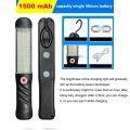 Portable Magnetic Auto Repair Work Light USB Rechargeable LED Flashlight With Magnet Hook For Car Repair Fishing Emergencies.