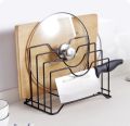 Pot Lid and Plate Stand, Heavy Metal, Kitchen Organizer. 