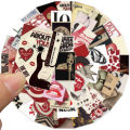 50Pcs Retro Y2K Girls Stickers Downtown Y2K DIY Stickers Scrapbooking Phone Luggage Skateboard Waterproof Decals.