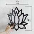 Wooden Lotus Hollow Decorative Rack Aromatherapy Organiser Essential Oil Candle Holder Wall Mounted Shelf Corner Shelf.