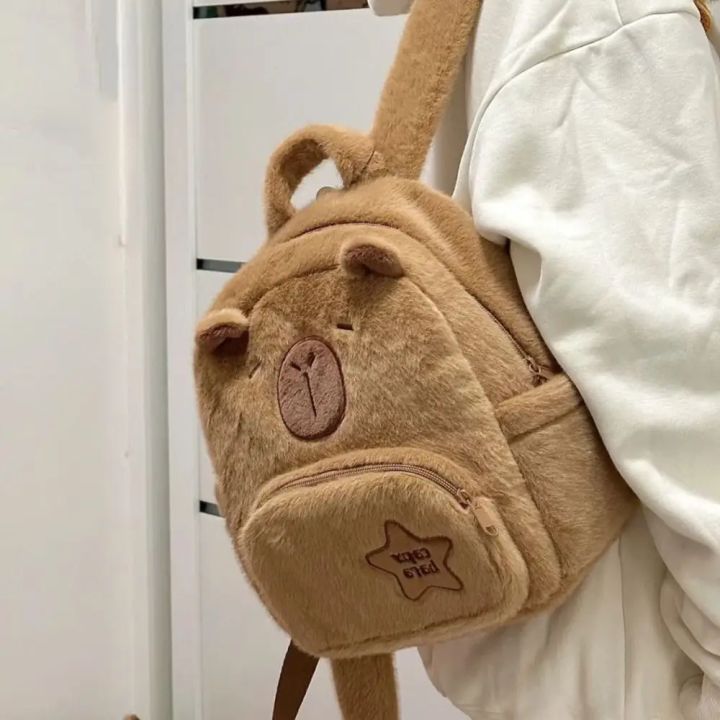 Kawaii%20Capybara%20Plush%20Backpack%20for%20Women%20Versatile%20Cartoon%20Funny%20Capibala%20Crossbody%20Bag%20aLrge%20Capacity%20Tote%20Bag%20-%20Image%203