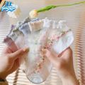 Trendy women cute colorful transparent lace socks.