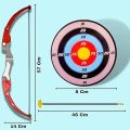 Galaxy Toys Outdoor Toys Bow and Arrow Archery Set Toy Set with Target Board - Dhanush Baan for Kids Girls Boys. 