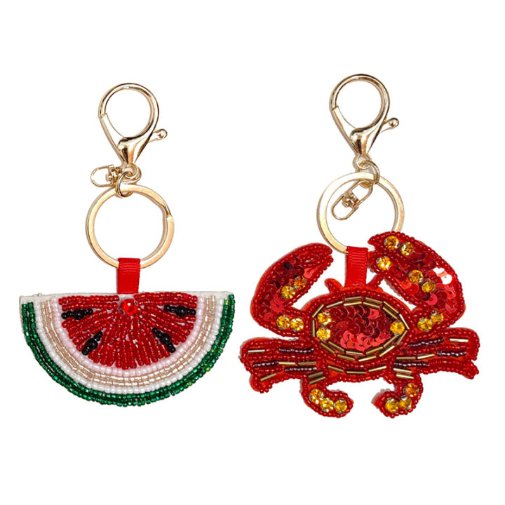 Beaded%20Patch%20Sequin%20Rhinestones%20Crab%20Starfish%20Seashell%20Conch%20Keychain%20For%20Embellishing%20Bag%20Charm%20Decor%20-%20Image%205