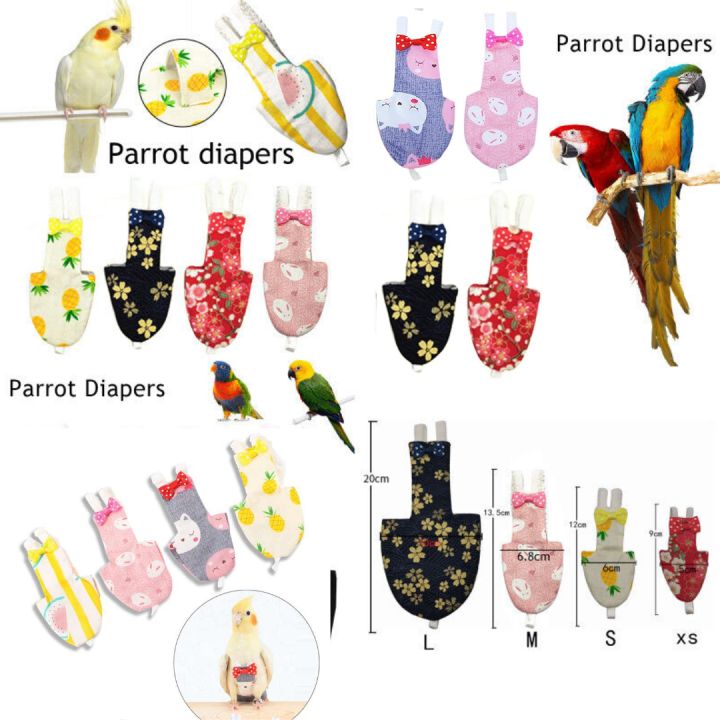 ringneck%20parrot%20bird%20diaper%20dress%20washable%20fabrics%20adjustable%20diaper%20dress%20pet%20products%20pet%20accessories.%20-%20Image%204