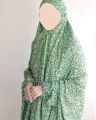 Printed Namaz Chadar with naqab | Namaz gown | Namaz Abaya chun asteen with naqab optional. 