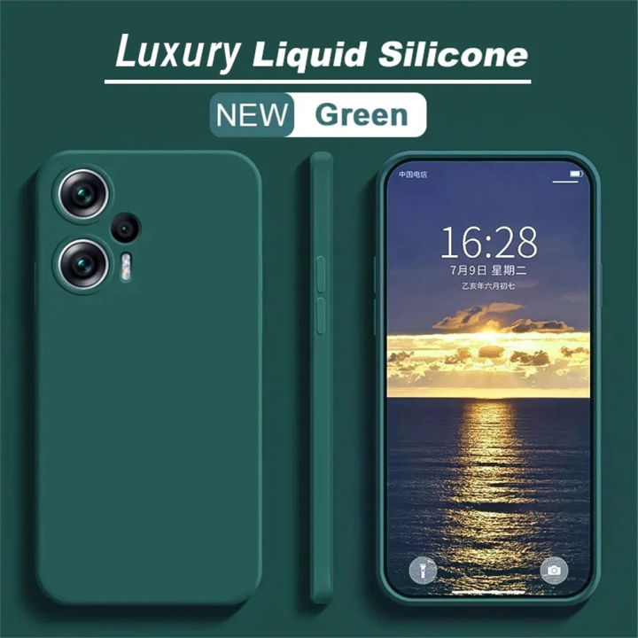 For Xiaomi Poco F5 Luxury Original TPU Shockproof case For Xiaomi Poco F5 Case Soft Cover Liquid Silicone Phone Back Cover