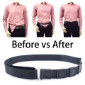 Black Shirt Stay Belt for Men Women Keep Shirt Tucked In Adjustable Elastic Non-slip Wrinkle-Proof Shirt Holder Strap Lock Belt. 