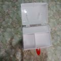 First aid box Medicine storage white mini first aid box. 