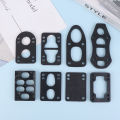 1Pc Black PU Longboard Riser Pads Skateboard Shock Pads For Truck Mounting Hardware Adults Kids Outdoor Sports Tool. 