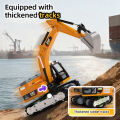 1/64 2.4G RC Excavator Engineering Vehicle Alloy Desktop RC Dump Truck Remote Control Excavator Engineering Car Toy HG4-301.