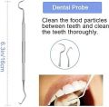 5 Plaque Remover for Teeth 5pc Tooth Cleaning Kit with Tartar and Calculus Removal Dental Care Set Stainless Steel Dentist Tools for Personal and Home Use. 