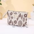 New Canvas Cosmetic Bags Zipper Opening Key Card Holder Cartoon Student Pencil Case Coin Purse Ladies Hand Portable Storage Bag.