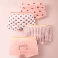 Girl's Panties Pure Cotton Boxer Shorts Children Cotton Girls Small Children Baby Four Corner Panties Underwear Panty Set. 