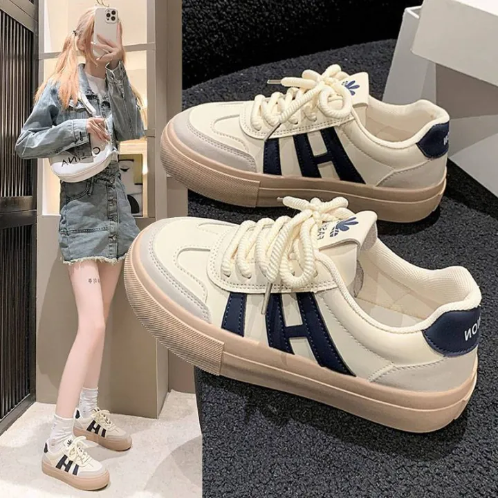 Spring and Autumn Small White Shoes Women's Shoes Popping Versatile Casual Board Shoes Canvas Shoes Single Shoes Sneakers