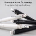 Languo Eraser Retractable Automatic Pencil  High Precision Pencil Eraser Correction Highlight  Tools Art Supplies. 