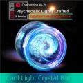 Crystal Luminous Yo-Yo Grade Beginner Long Sleep KK Bearing Anti-drop Glowing Yoyo Ball for Kids Adults Toy. 