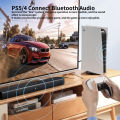 Bluetooth Audio Adapter Wireless Headphone Adapter Receiver for PS5/PS4 Game Console PC Headset 2 in 1 USB Bluetooth 5.3 Dongle. 