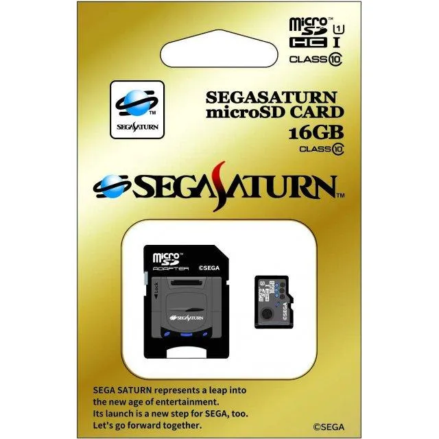 [+..••] NSW SEGA SATURN MICROSDHC CARD + SD ADAPTER SET (16 GB) (JAPAN) (เกมส์  Nintendo Switch™ By ClaSsIC GaME OfficialS)