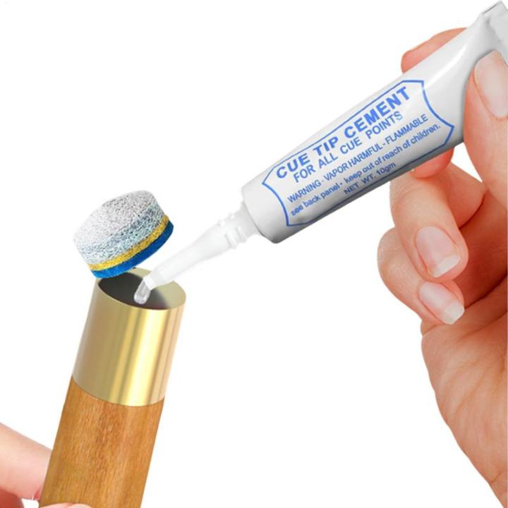 Glue for Pool Cue Tips Filling Liquid Transparent Fast Drying Strong Glue Portable Durable Snookers Cue Billiards Accessories