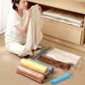 Folding Compressed Bag Electric Pump Mini Vacuum Sealer Machine Space Saver For Blankets Clothes Pillows Organizer Reusable. 