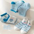 5 Pairs Cinnamoroll Kids Socks, Cute Cartoon Cotton Crew Socks for Girls. 