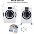 4 PCs washing machine laundry hamper stand anti-slip vibration laundry hamper Holder. 