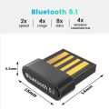 USB Bluetooth 5 1 Dongle 5.1 Driver Free Adapter Usb Bluetooth Receiver BT Transmitter aptx Mini Adapter for Windows 7/8/8.1/11. 