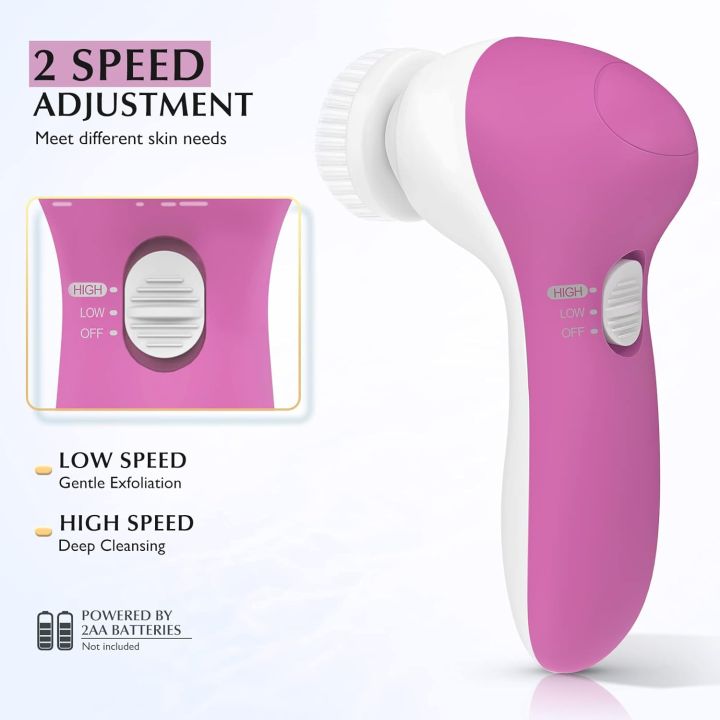 7-in-1%20Electric%20Facial%20Cleansing%20Brush%20%7C%20Rotating%20Face%20Scrubber%20&%20Exfoliating%20Massage%20Brush%20%7C%20Deep%20Cleansing%20Skin%20Care%20Device%20%7C%20Waterproof%20Face%20Cleaner%20for%20Men%20&%20Women%20%7C%20Pink%20-%20Image%205