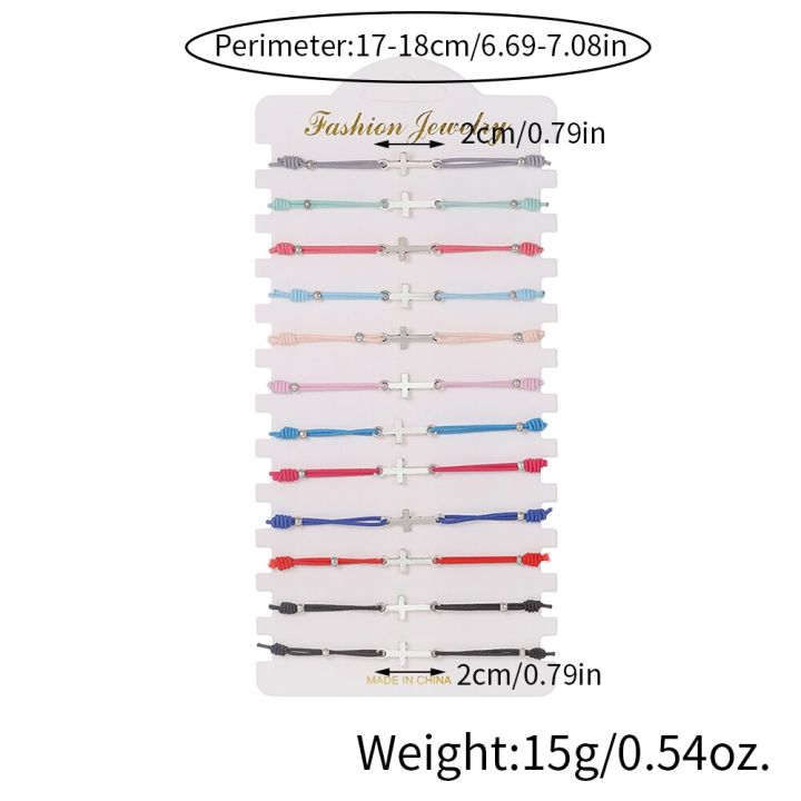Handmade%2012Pcs/lot%20Cross%20Knot%20Charms%20Knitted%20Bracelets%20Set%20For%20Women%20Braiding%20Adjustable%20Elastic%20Wristband%20Jewelry%20Accessories%20-%20Image%202