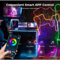 Neon Rope Light RGB-IC Neon LED Lights with Music Sync,Waterproof Flexible Neon Led Strip,DIY Ideas,Remote,Bluetooth APP Control,for Bedroom, Living Room, Gaming Room(5 Meters). 