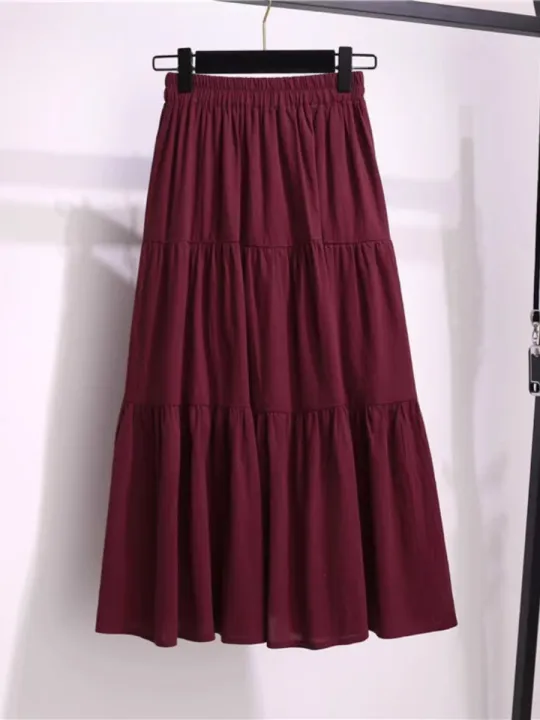 New%20Summer%20Cotton%20Skirts%20Casual%20%20Ladies%20Skirts%20Long%20Skirts%20For%20Women%20-%20Image%204