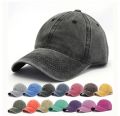 Men's & Women's Plain Colour Denim Washed Baseball Cap Snapback Hats. 