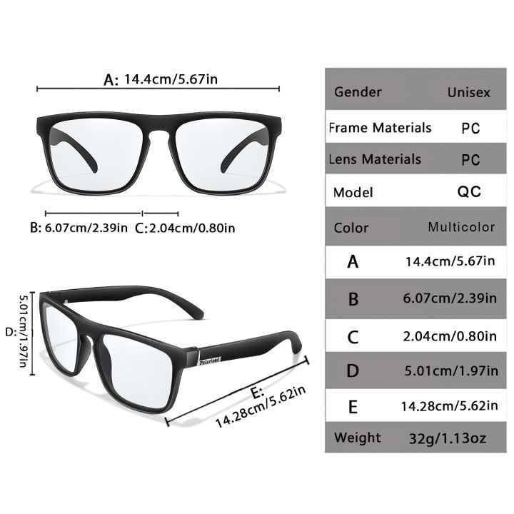 Men%20and%20Women's%20Photochromic%20Fishing%20Sunglasses%20Classic%20Square%20Glasses%20Outdoor%20Sports%20Cycling%20Running%20Hiking%20Fishing%20Eyewear%20-%20Image%202