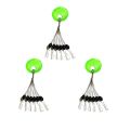 600 Pcs 100 Groups/Set Fishing Bobber Stopper Black  Beads Stopper Fishing Float Beans Space. 