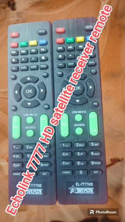 Remote for Echolink 7777 HD satellite receiver