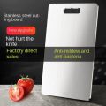 Stainless Steel Chopping Board Thickened Antibacterial and Mildew-proof Cutting Board Kitchen Accessories Double Sided. 