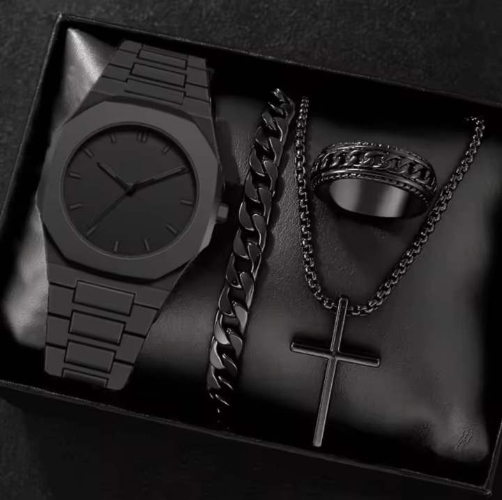 New Men Arabic Watch With Black And White Dial Design Fashion And Personality Style 30ATM Waterproof Men And Women Quartz Watch ﻿
