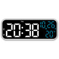 LED Digital Clock Temperature Date Week Display Desktop Clock 3 level Brightness Adjustment Voice Control Countdown Alarm Clock. 