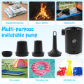 Portable Wireless Inflation Pump Outdoor Mini Air Pump with Digital Power Display and LED for Camping Vacuum Bag Air Cushion NEW. 