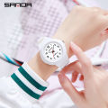 SANDA Women Watches Fashion Silicone Boy Girl Analog Quartz Wrist Watch Baseball Sports Waterproof Casual Clock Children Gifts. 