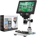 G1200 7inch Jewelry electronic portable 12MP 1-1200X digital HD Lcd microscope for soldering. 